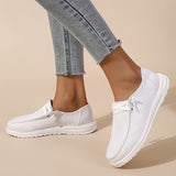 「binfenxie」Women's Lace Up Loafers: Lightweight Canvas Slip Ons for Casual Outdoor Footwear