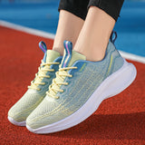 「binfenxie」Women Lightweight Breathable Flying Weave Running Shoes