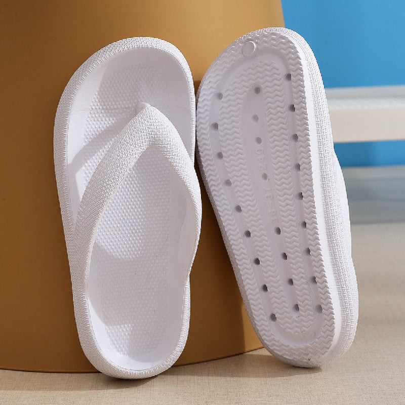 「binfenxie」Women's Platform Non-slip Slippers, Solid Color Indoor Flip Flops, Women's Footwear