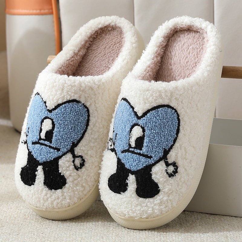 「binfenxie」Cute Cartoon Plush Bedroom Slippers - Anti-Slip Home Shoes for Comfort and Style!