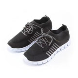 「binfenxie」Women's Mesh Knit Sports Shoes, Breathable & Comfortable Solid Color Low Top Sneakers, Casual Running Walking Shoes