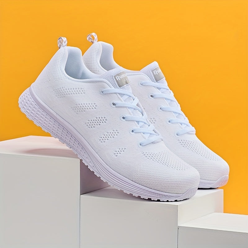「binfenxie」Women's Breathable Lace-up Casual Sneakers, Comfortable Walking Shoes, Sports Shoes, Running Shoes