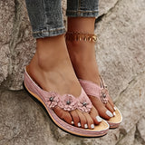 「binfenxie」Women's Stylish Floral Flip Flops - Non-slip Gladiator Sandals with Casual Open Toe Slides
