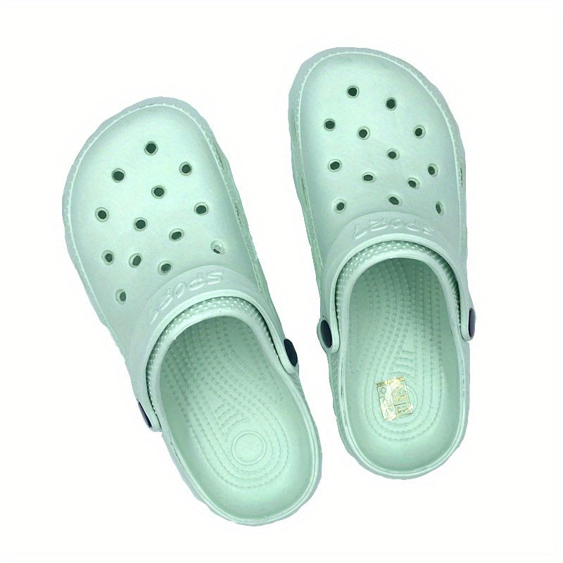 「binfenxie」Women's Breathable Lightweight Slippers - Stylish Hollow Out Clogs with Closed Toe & Round Toe Slides!