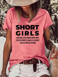 「binfenxie」Letter Print Crew Neck T-Shirt, Casual Short Sleeve T-Shirt For Spring & Summer, Women's Clothing