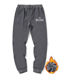 「binfenxie」Men's Casual Sherpa Fleece Drawstring Active Sweatpants With "Yes, Boss" Best Sellers