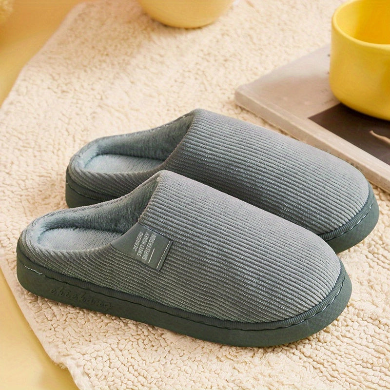 「binfenxie」Women's Thick Bottom Home Slippers, Household Plush Slippers, Anti-slip Thermal Slippers