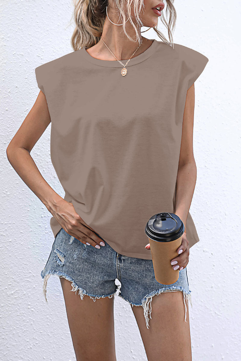 Fashion Casual Solid Patchwork O Neck T-Shirts
