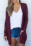 Fashion Solid Patchwork Cardigan(5 Colors)