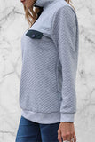 Fashion Casual Solid Patchwork Turtleneck Tops