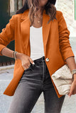 Work Solid Color Turn-back Collar Outerwear(8 Colors)