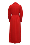 Street Elegant Solid Asymmetrical Solid Color Turndown Collar Asymmetrical Dresses