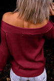 Sexy Work Solid Solid Color Off the Shoulder Tops