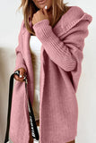Street Solid Asymmetrical Hooded Collar Cardigans(15 Colors)