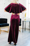 Sexy Elegant Solid Color O Neck Evening Dress Dresses(4 Colors)