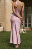 Sweet Elegant Solid One Shoulder Evening Dress Dresses(3 Colors)