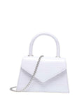 Minimalist Chain Flap Square Bag  - Women Satchels