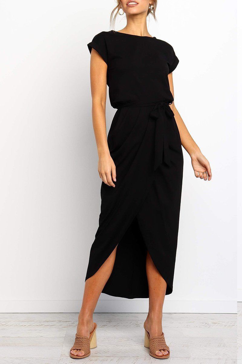 Binfenxie After Midnight Ankle Length Midi Dress(4 Colors)