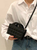Minimalist Quilted Square Bag  - Women Satchels