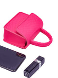 Mini Neon Hot Pink Satchel Bag  - Women Satchels