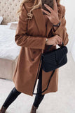 binfenxie Solid Color Sexy Coat With Buttons(3 Colors)