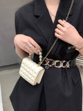 Mini Faux Pearl Handle Satchel Bag  - Women Satchels