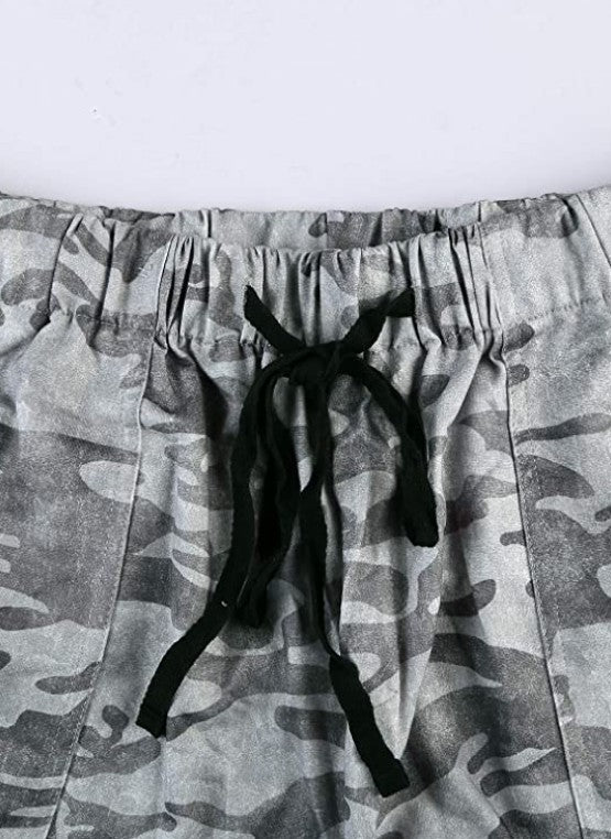 binfenxie Summer Loose Print Shorts