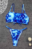 binfenxie Tie-dye Print Bikini Set (2 Colors )