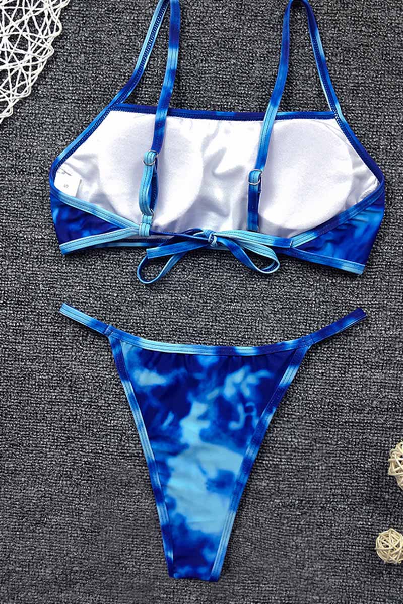 binfenxie Tie-dye Print Bikini Set (2 Colors )